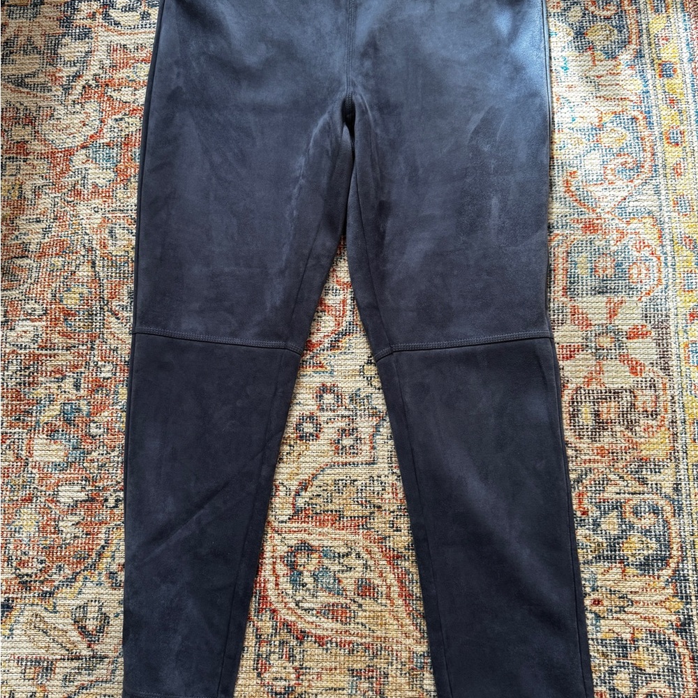 MARC NEW YORK Faux Suede Jeans/Leggings French Blue L Large New